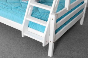 АДЕЛЬ Кровать двухъярусная с наклонной лестницей (белый) в Перми - perm.mebel-74.com | фото