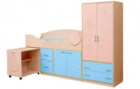 Набор мебели для детской Юниор -12.2 (700*1860) МДФ матовый в Перми - perm.mebel-74.com | фото