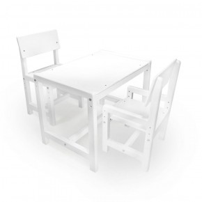 Детский растущий комплект стол и два стула  Я САМ "Лофт" (Белый, Белый) в Перми - perm.mebel-74.com | фото