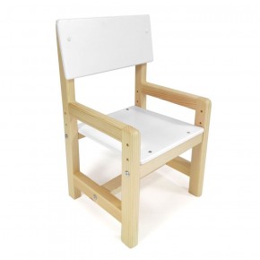 Детский растущий комплект стол и стул  Я САМ "Лофт" (Белый, Сосна) в Перми - perm.mebel-74.com | фото