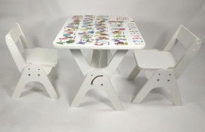 Детский растущий стол-парта и два стула Я САМ "Умка-Дуо" (Алфавит) в Перми - perm.mebel-74.com | фото