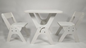 Детский растущий стол-парта и два стула Я САМ "Умка-Дуо" (Белый) в Перми - perm.mebel-74.com | фото