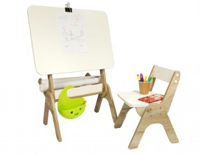 Детский растущий стол-парта и стул Я САМ "Умка" (Дуб/Серый) в Перми - perm.mebel-74.com | фото