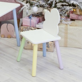 Детский стул Облачко (Белый/Белый/Цветной) в Перми - perm.mebel-74.com | фото