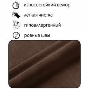 Диван Квадро Д4-ВК (велюр коричневый) 1700 в Перми - perm.mebel-74.com | фото