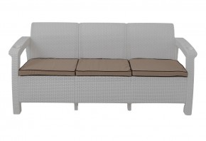 Диван Yalta Premium Sofa 3 Set (Ялта) белый (+подушки под спину) в Перми - perm.mebel-74.com | фото