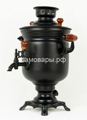 Электрический самовар "Черный Русский" матовая банка на 3 литра (Ограниченная серия) в Перми - perm.mebel-74.com | фото