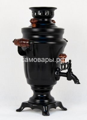 Электрический самовар "Черный Русский" матовый тюльпан на 1,5 литра. Ограниченная серия. в Перми - perm.mebel-74.com | фото