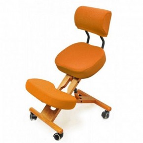 Коленный стул со спинкой Smartstool KW02В + Чехлы в Перми - perm.mebel-74.com | фото