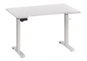 Компьютерный стол Маркос с механизмом подъема 120х75х75 белый / шагрень белая в Перми - perm.mebel-74.com | фото