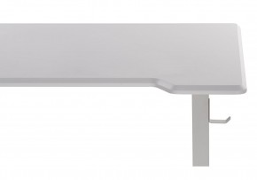 Компьютерный стол Маркос с механизмом подъема 120х75х75 белый / шагрень белая в Перми - perm.mebel-74.com | фото