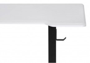 Компьютерный стол Маркос с механизмом подъема 140х80х75 белая шагрень / черный в Перми - perm.mebel-74.com | фото