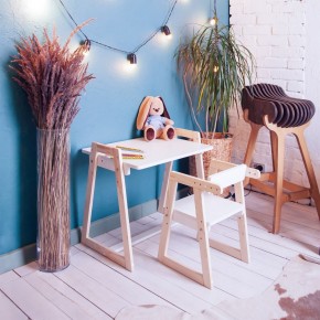 Комплект детской мебели стол и  два стула Я САМ "Лофт-Дуо" (Белый) в Перми - perm.mebel-74.com | фото