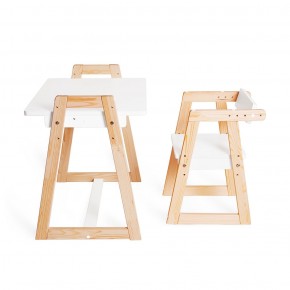 Комплект детской мебели стол и  два стула Я САМ "Лофт-Дуо" (Белый) в Перми - perm.mebel-74.com | фото