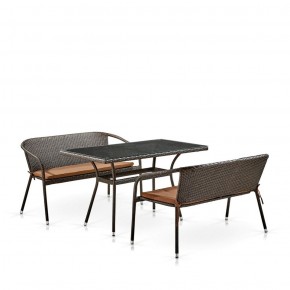 Комплект мебели из иск. ротанга T286A/S139A-W53 Brown в Перми - perm.mebel-74.com | фото