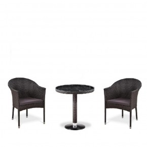 Комплект плетеной мебели T601/Y350A-W53 Brown (2+1) в Перми - perm.mebel-74.com | фото