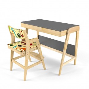 Комплект растущий стол и стул с чехлом 38 попугаев «Вуди» (Серый, Береза, Монстры) в Перми - perm.mebel-74.com | фото