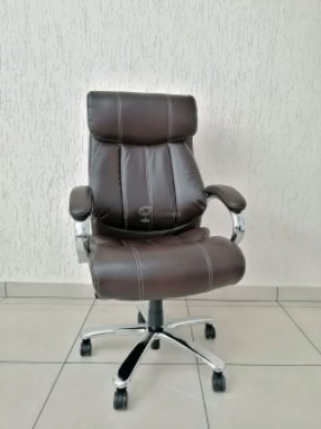 Кресло Barneo K-303 для руководителя (коричневая экокожа) в Перми - perm.mebel-74.com | фото