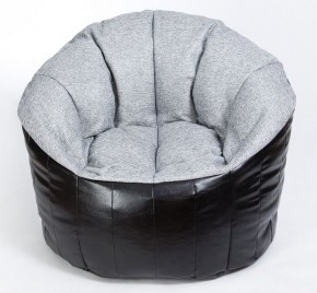 Кресло бескаркасное Релакс Люкс (Серый/Черный) в Перми - perm.mebel-74.com | фото