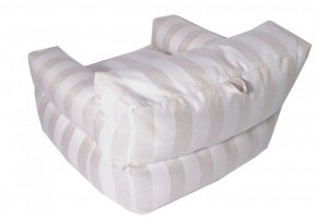 Кресло бескаркасное Уют полоса (Молочный) в Перми - perm.mebel-74.com | фото