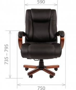 Кресло для руководителя CHAIRMAN  503 (Кожа) Черное в Перми - perm.mebel-74.com | фото