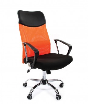 Кресло для руководителя CHAIRMAN 610 N (15-21 черный/сетка оранжевый) в Перми - perm.mebel-74.com | фото