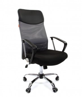 Кресло для руководителя CHAIRMAN 610 N(15-21 черный/сетка серый) в Перми - perm.mebel-74.com | фото