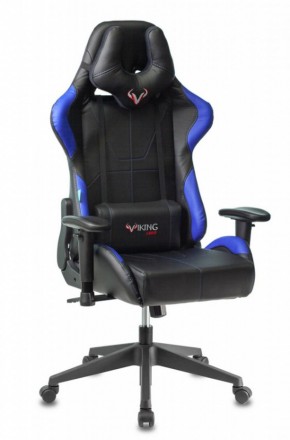 Кресло игровое Бюрократ VIKING 5 AERO BLUE черный/синий в Перми - perm.mebel-74.com | фото