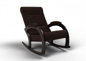 Кресло-качалка Венето 13-Т-Ш (ткань/венге) ШОКОЛАД в Перми - perm.mebel-74.com | фото