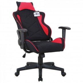 Кресло компьютерное BRABIX GT Racer GM-101 + подушка (ткань) черное/красное (531820) в Перми - perm.mebel-74.com | фото