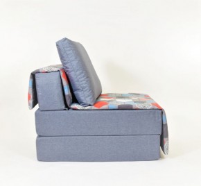 Кресло-кровать бескаркасное Харви (серый-геометрия слейт) в Перми - perm.mebel-74.com | фото