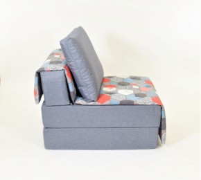 Кресло-кровать бескаркасное Харви (серый-геометрия слейт) в Перми - perm.mebel-74.com | фото