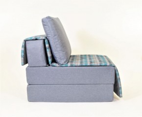 Кресло-кровать бескаркасное Харви (серый-квадро азур) в Перми - perm.mebel-74.com | фото