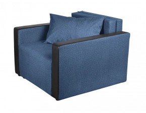 Кресло-кровать Милена с подлокотниками (синий) Велюр в Перми - perm.mebel-74.com | фото