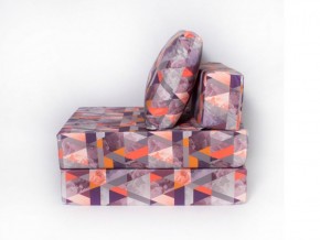 Кресло-кровать-пуф бескаркасное Окта (Велюр принт 2) в Перми - perm.mebel-74.com | фото