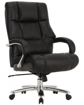 Кресло офисное BRABIX PREMIUM "Bomer HD-007" (рециклированная кожа, хром, черное) 531939 в Перми - perm.mebel-74.com | фото