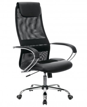 Кресло офисное BRABIX PREMIUM "Stalker EX-608 CH" (хром, ткань-сетка/кожзам, черное) 532091 в Перми - perm.mebel-74.com | фото