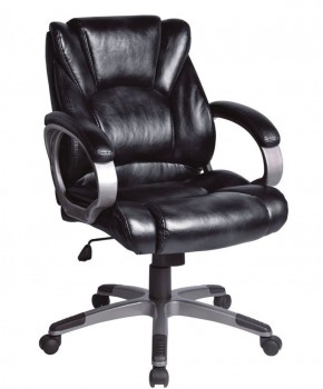 Кресло офисное BRABIX "Eldorado EX-504", экокожа, черное, 530874 в Перми - perm.mebel-74.com | фото