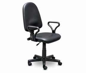 Кресло офисное Престиж+ (черный кожзам PV-1) г/п 140/ПВМ/ гольф в Перми - perm.mebel-74.com | фото