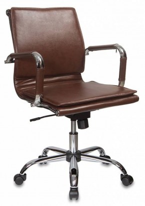Кресло руководителя Бюрократ CH-993-LOW/BROWN коричневый в Перми - perm.mebel-74.com | фото