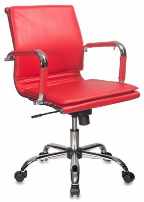 Кресло руководителя Бюрократ CH-993-LOW/RED красный в Перми - perm.mebel-74.com | фото