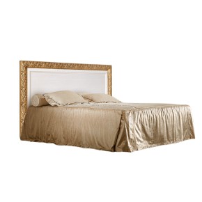 Кровать 2-х спальная (1,4 м) Тиффани штрих-лак/золото с подъемным механизмом (ТФКР140-2[7]) в Перми - perm.mebel-74.com | фото