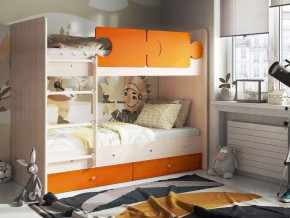 Кровать двухъярусная "Тетрис" (щиты) с бортиками + ящики в Перми - perm.mebel-74.com | фото