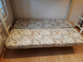 Кровать двухъярусная с диваном "Мадлен" (Серый/Фиолетовый) в Перми - perm.mebel-74.com | фото