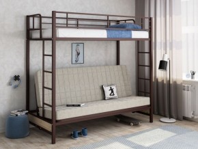 Кровать двухъярусная с диваном "Мадлен" (Коричневый/Бежевый) в Перми - perm.mebel-74.com | фото