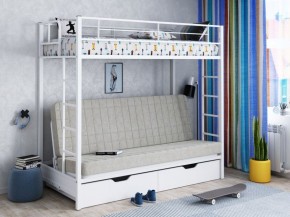 Кровать двухъярусная с диваном "Мадлен-ЯЯ" с ящиками в Перми - perm.mebel-74.com | фото