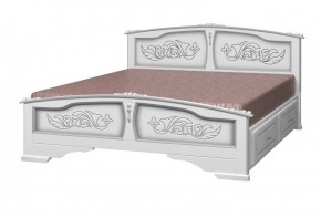 ЕЛЕНА Кровать из массива 1400 с 2-мя ящиками  в Перми - perm.mebel-74.com | фото