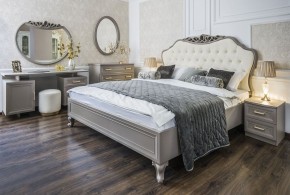 Кровать Мокко 1800 с мягким изголовьем + основание (серый камень) в Перми - perm.mebel-74.com | фото