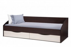 Кровать одинарная "Фея - 3" симметричная New (2000Х900) венге/вудлайн кремовый в Перми - perm.mebel-74.com | фото