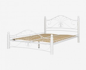 Кровать "Фортуна 1" КМД 2.01 Белая (1200*2000) (ножки-белые) с коваными элементами в Перми - perm.mebel-74.com | фото